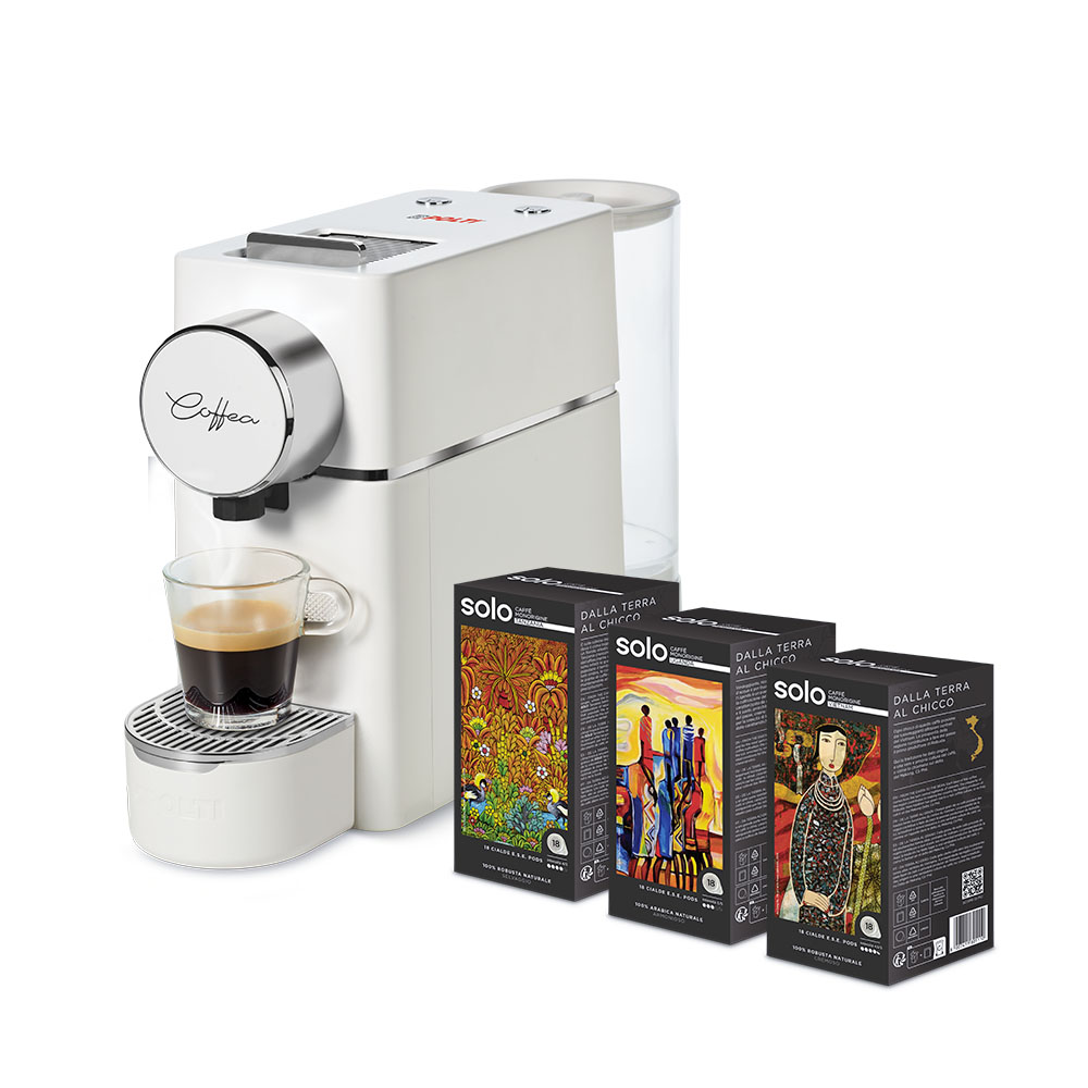 Polti Coffea S18W com Kit degustação 54 cápsulas E.S.E.